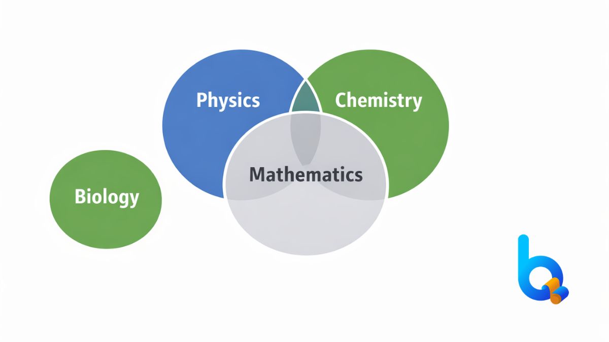 Diagram yang menjelaskan apakah satu guru les privat semua mata pelajaran dapat mengajar berbagai bidang seperti matematika, fisika, kimia, dan biologi